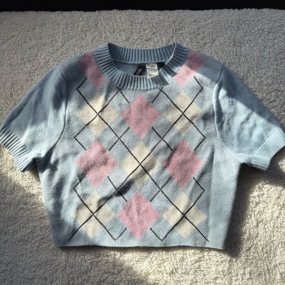 H&M Sweater in Blue and Pink